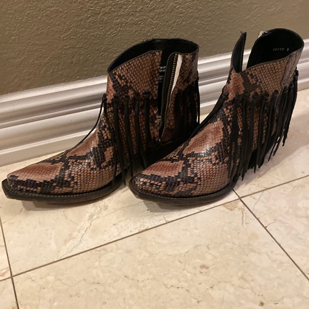 Tony Lama Python Booties - image 1